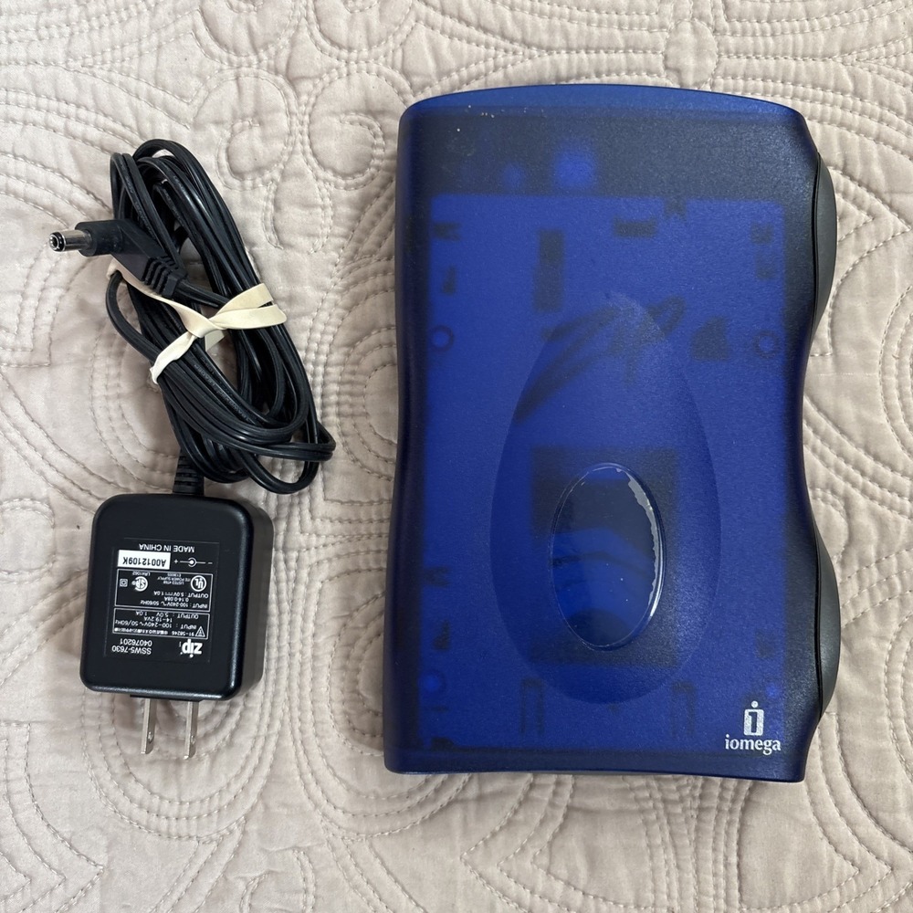 Iomega Zip 100 External USB Drive - Model Z100USBNC - Power Cord Only Untested